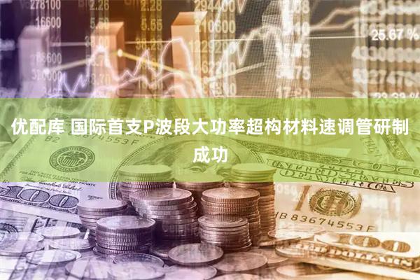 优配库 国际首支P波段大功率超构材料速调管研制成功